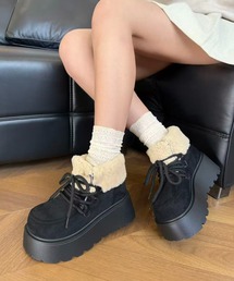 Achic（アシック）の「web限定色追加/厚底シュートムートンブーツ（ブーツ）」