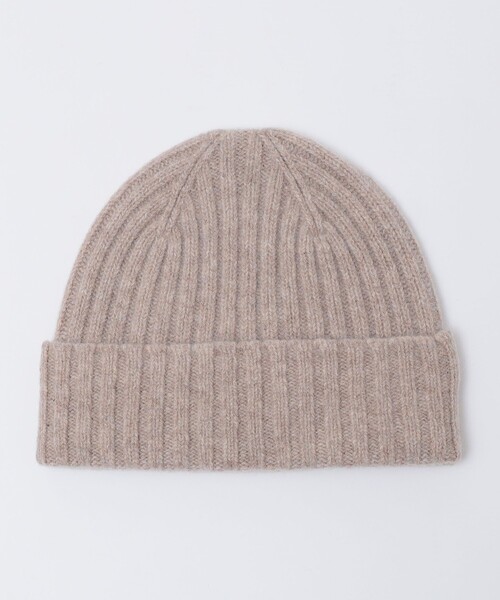 SHIPS（シップス）の「MACKIE: リブ ニット キャップ（ニットキャップ/ビーニー・メンズ・ライトブルー/ベージュ/ネイビー・ONE SIZE）」の2枚目の写真