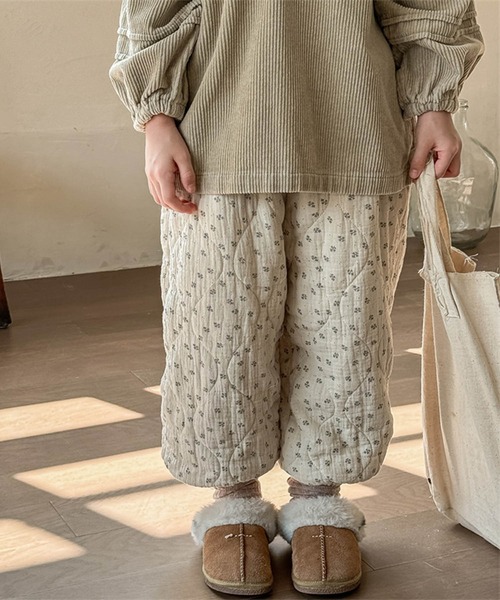 aimoha（アイモハ）の「【aimoha-KIDS-】中綿キルトパンツ（その他パンツ・キッズ・オフホワイト/ダークグレー・80/90/100/110/120/130）」の6枚目の写真