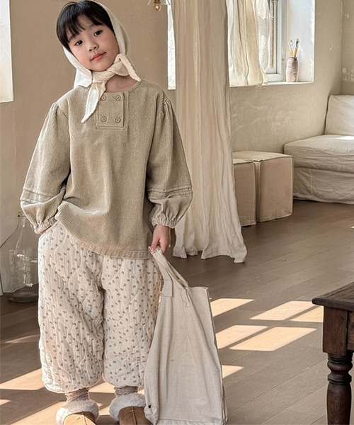 aimoha（アイモハ）の「【aimoha-KIDS-】中綿キルトパンツ（その他パンツ・キッズ・オフホワイト/ダークグレー・80/90/100/110/120/130）」の8枚目の写真