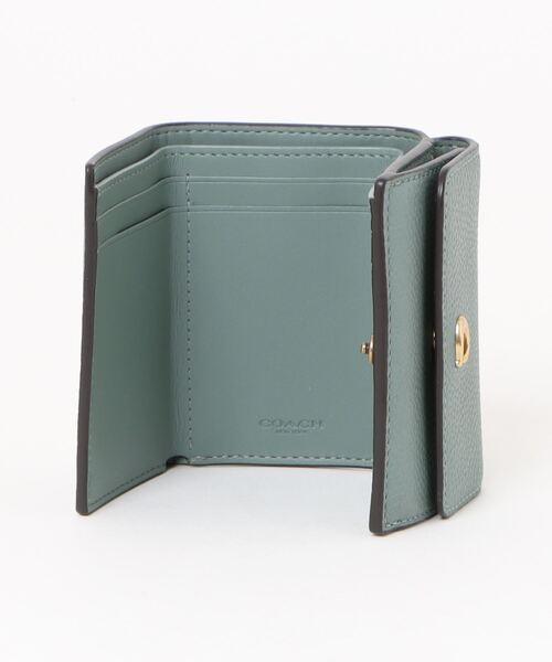 COACH（コーチ）の「ミニ トライフォールド ウォレット（財布・レディース・グリーン系その他・ONE）」の7枚目の写真