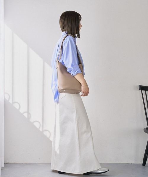 &MyuQ(アンドミューク)の「&MyuQ /アンドミューク JUNO MINI TOTE(ショルダーバッグ・レディース・ベージュ系その他/ブラック・FREE)」の4枚目の写真