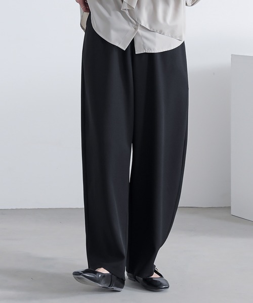 『カーブツイルパンツ』（スラックス）｜n'OrLABEL（ノアールレーベル）