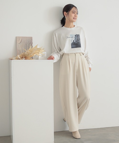 『カーブツイルパンツ』（スラックス）｜n'OrLABEL（ノアールレーベル）