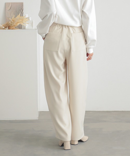 『カーブツイルパンツ』（スラックス）｜n'OrLABEL（ノアールレーベル）