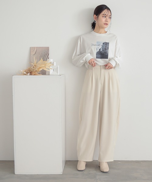 『カーブツイルパンツ』（スラックス）｜n'OrLABEL（ノアールレーベル）
