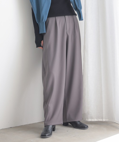 『カーブツイルパンツ』（スラックス）｜n'OrLABEL（ノアールレーベル）