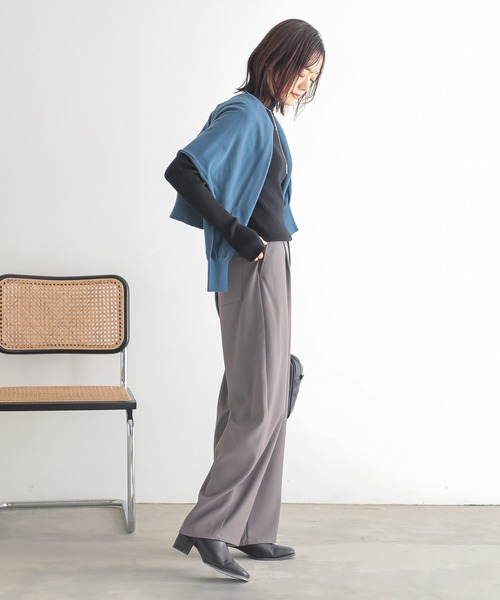 『カーブツイルパンツ』（スラックス）｜n'OrLABEL（ノアールレーベル）
