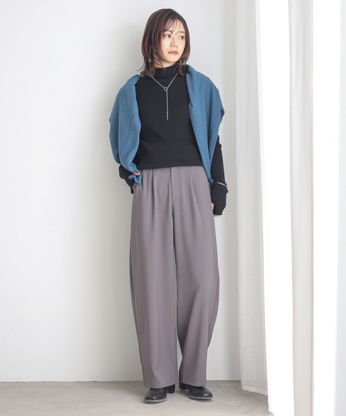 『カーブツイルパンツ』（スラックス）｜n'OrLABEL（ノアールレーベル）