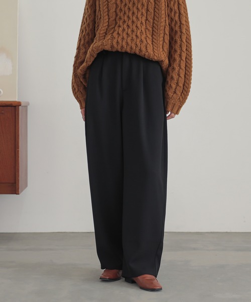 『カーブツイルパンツ』（スラックス）｜n'OrLABEL（ノアールレーベル）