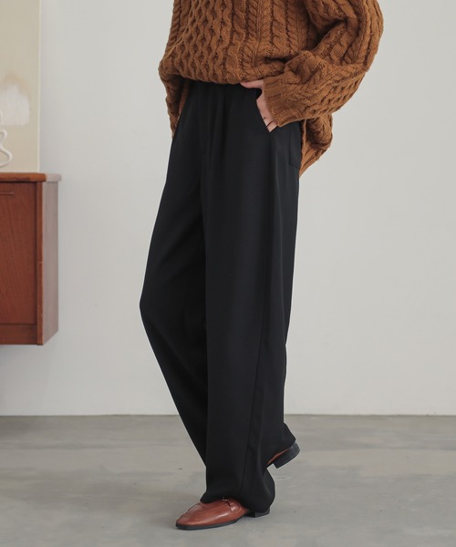 『カーブツイルパンツ』（スラックス）｜n'OrLABEL（ノアールレーベル）