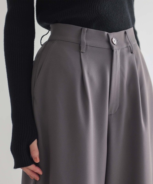 『カーブツイルパンツ』（スラックス）｜n'OrLABEL（ノアールレーベル）