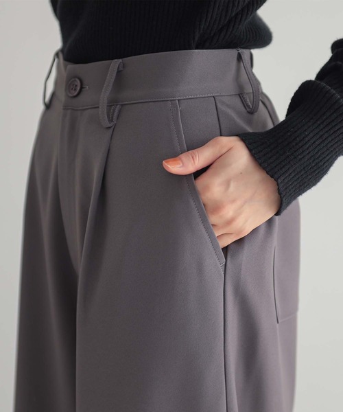 『カーブツイルパンツ』（スラックス）｜n'OrLABEL（ノアールレーベル）