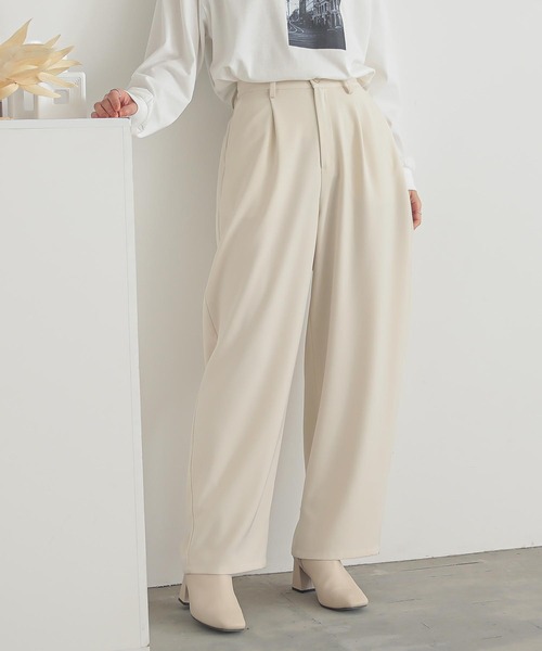 『カーブツイルパンツ』（スラックス）｜n'OrLABEL（ノアールレーベル）