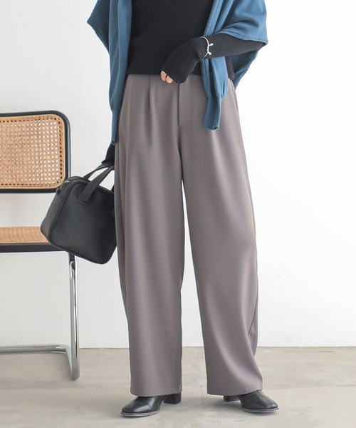 『カーブツイルパンツ』（スラックス）｜n'OrLABEL（ノアールレーベル）