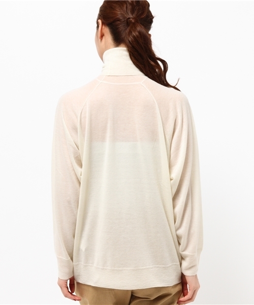 IENA（イエナ）の「カシミヤガーゼプルオーバー◆（ニット/セーター・レディース・ホワイト/チャコールグレー/ブラック・FREE）」の6枚目の写真