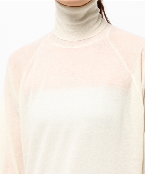 IENA（イエナ）の「カシミヤガーゼプルオーバー◆（ニット/セーター・レディース・ホワイト/チャコールグレー/ブラック・FREE）」の7枚目の写真