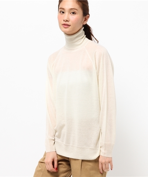 IENA（イエナ）の「カシミヤガーゼプルオーバー◆（ニット/セーター・レディース・ホワイト/チャコールグレー/ブラック・FREE）」の11枚目の写真