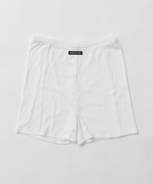 PRANK PROJECT（プランクプロジェクト）の「アイレットレースショーツ / Eyelet lace Shorts（ショーツ・レディース・ホワイト/チャコールグレー・FREE）」の10枚目の写真