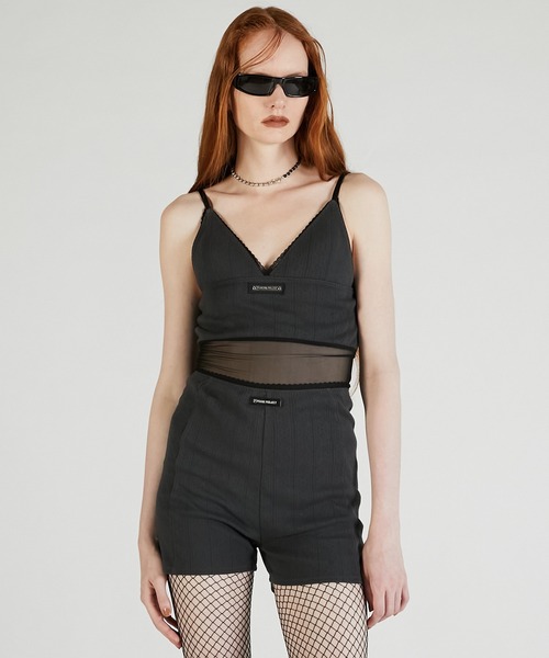 PRANK PROJECT（プランクプロジェクト）の「アイレットレースショーツ / Eyelet lace Shorts（ショーツ・レディース・ホワイト/チャコールグレー・FREE）」の13枚目の写真