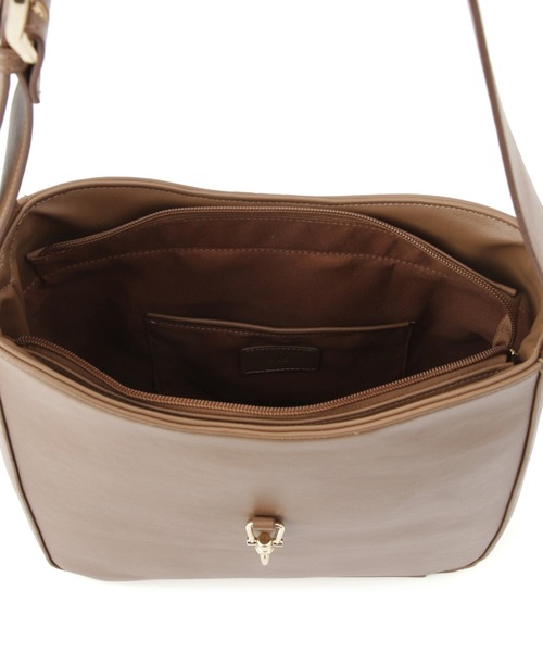 VIS（ビス）の「【A4収納】ホーボーバッグ（トートバッグ・レディース・キナリ/キャメル/ブラック・FREE）」の7枚目の写真