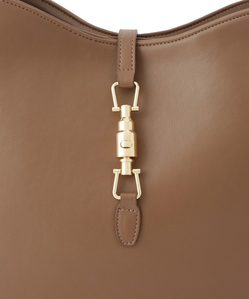 VIS（ビス）の「【A4収納】ホーボーバッグ（トートバッグ・レディース・キナリ/キャメル/ブラック・FREE）」の8枚目の写真