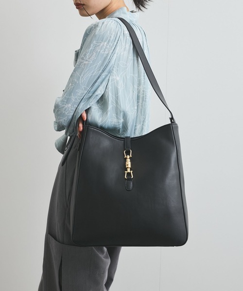 VIS（ビス）の「【A4収納】ホーボーバッグ（トートバッグ・レディース・キナリ/キャメル/ブラック・FREE）」の13枚目の写真