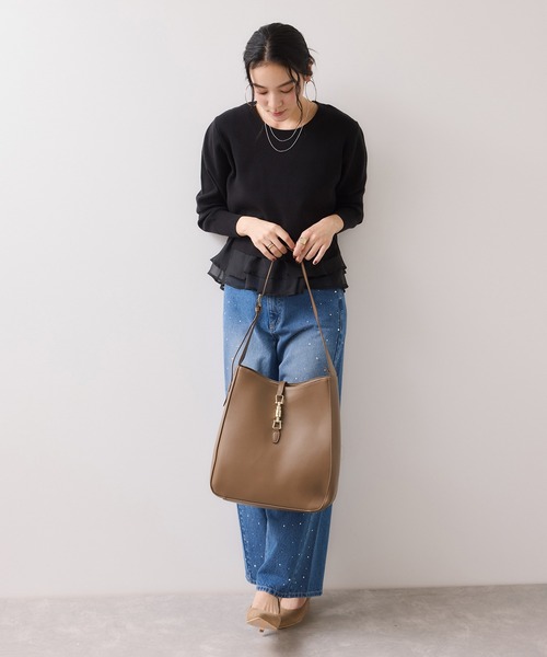 A4収納】ホーボーバッグ（トートバッグ）｜VIS（ビス）のファッション