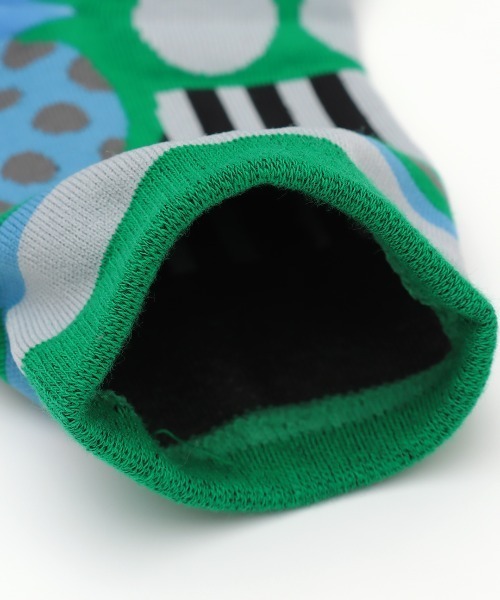 チチカカ(チチカカ)の「アートボーダーソックス 23-25cm(ソックス/靴下・レディース・パープル/グリーン/ブラック・FREE)」の8枚目の写真