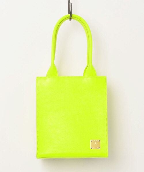 PHENOMENON(フェノメノン)の「P+M LAUREL MINI TOTE BAG(トートバッグ・メンズ・ブラック/イエロー・ONE SIZE)」の1枚目の写真