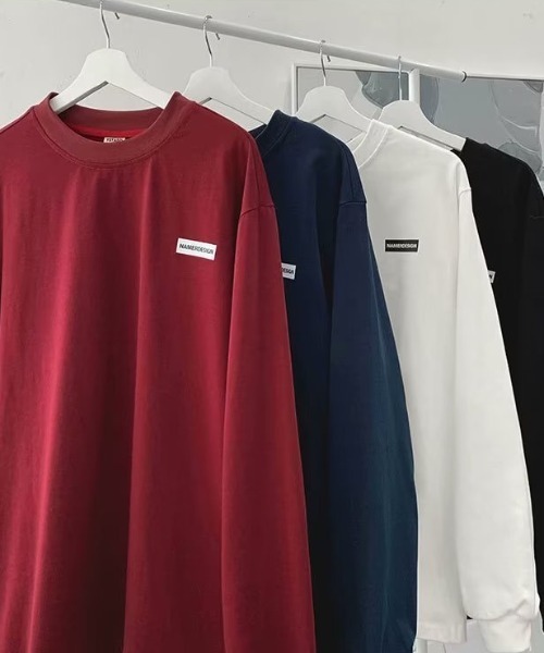 SHEPP(シープ)の「ビッグシルエットワンポイントロンT ユニセックス(Tシャツ/カットソー・レディース・ワイン/ブラック/ホワイト・M/L)」の5枚目の写真