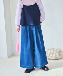 studio CLIP | タックワイドデニムパンツ[プチ・プラスサイズあり]《CLIP denim》(デニムパンツ)