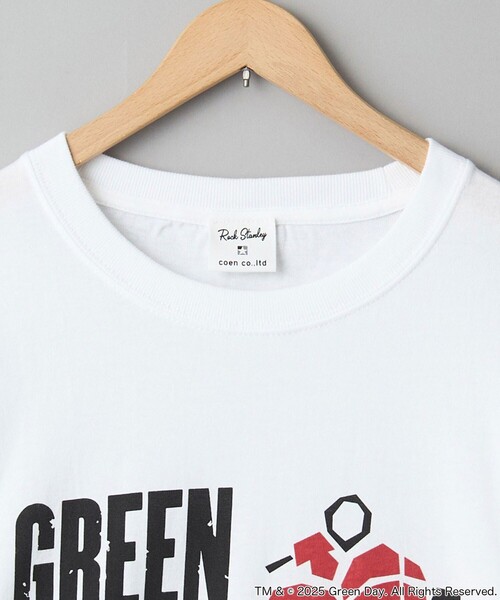 coen(コーエン)の「GREEN DAY / ROCK STANLEY(ロックスタンレー)別注ロングスリーブTシャツ(Tシャツ/カットソー・レディース・オフホワイト/ダークグレー・M/L)」の18枚目の写真