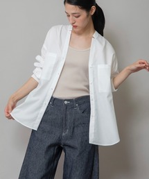 Munich | コットンリヨセルオックスリブカフシャツ(シャツ/ブラウス)