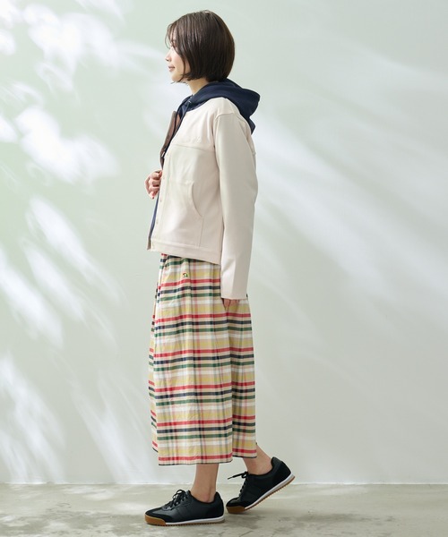 Arnold Palmer（アーノルドパーマー）の「ノーカラー ライトジャケット（ノーカラージャケット・レディース・ベージュ/ライトベージュ/ブラック・M/L/S）」の14枚目の写真