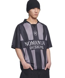A'GEM/9 × .kom 『NOMANUAL/ノーマニュアル』 STRIPE FOOTBALL SHIRT/ストライプ フットボールシャツ