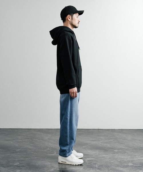 HUF（ハフ）の「HUF ハフ SET BOX HOODIE オーバーサイズ裏起毛ロゴプルオーバーパーカー（パーカー・メンズ・ライトパープル/グリーン/ブラック・L/M/S）」の9枚目の写真