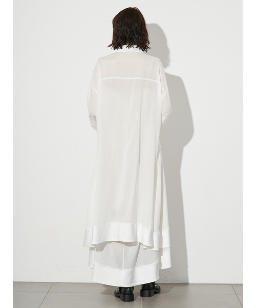 styling/（スタイリング）の「ヘムフレア2WAYシャツワンピース（ワンピース・レディース・ホワイト/サックスブルー/ベージュ・1/0）」の5枚目の写真