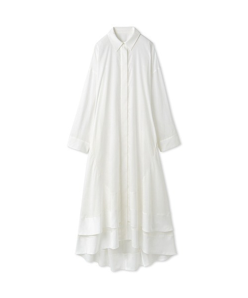 styling/（スタイリング）の「ヘムフレア2WAYシャツワンピース（ワンピース・レディース・ホワイト/サックスブルー/ベージュ・1/0）」の12枚目の写真