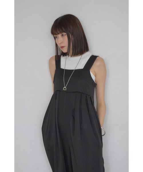 leimn(レイムン)の「【裾ドロストバルーンオールインワン】(サロペット/オーバーオール・レディース・グレー/ブラック/ベージュ・M)」の10枚目の写真