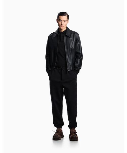 EMPORIO ARMANI（エンポリオアルマーニ）の「【エンポリオ アルマーニ】ドローストリング ジョガーパンツ ダブルジャージー（スウェットパンツ・メンズ・ブラック/グレイッシュベージュ・X-LARGE/X-SMALL/SMALL/MEDIUM/LARGE/XX-LARGE/XX-SMALL）」の8枚目の写真