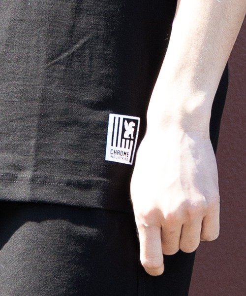 CHROME(クローム)の「CHROME/クローム Tシャツ 遮熱機能 冷感 JP247(Tシャツ/カットソー・メンズ・ブラック/ホワイト・M/L/XL)」の12枚目の写真