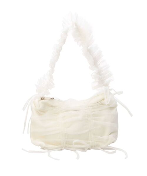 RESEXXY（リゼクシー）の「チュールデザインバッグ（ハンドバッグ・レディース・ホワイト/グレー・FREE）」の16枚目の写真