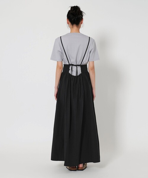 セール】ナイロンコットン バックホール キャミワンピース -2WAY