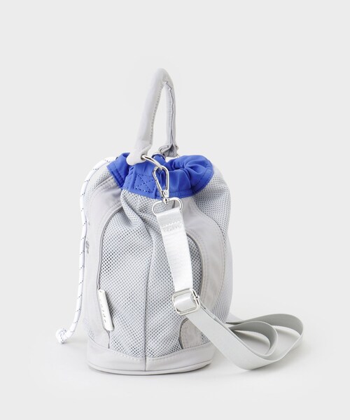 THE SHOP TK （ザ ショップ ティーケー ）の「メッシュナイロンコンビ巾着ショルダーバッグ（ショルダーバッグ・レディース・ブラック/グレー/オフホワイト・00）」の6枚目の写真