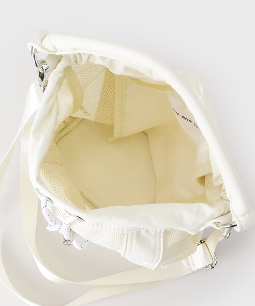 THE SHOP TK （ザ ショップ ティーケー ）の「メッシュナイロンコンビ巾着ショルダーバッグ（ショルダーバッグ・レディース・ブラック/グレー/オフホワイト・00）」の9枚目の写真