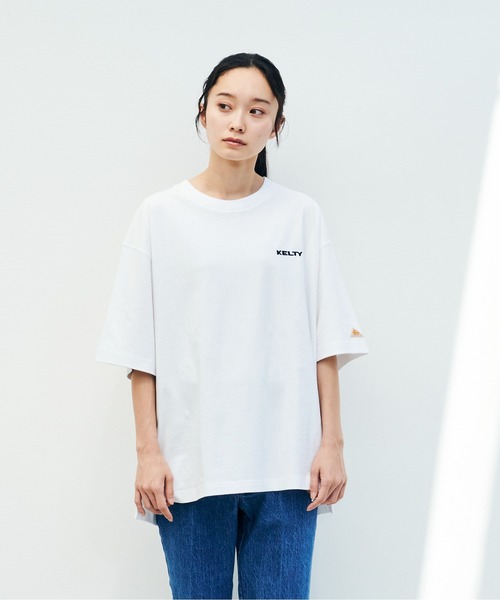 KELTY(ケルティ)の「ケルティ ロゴS/Sティーシャツ(Tシャツ/カットソー・レディース・ホワイト/ブラック/ネイビー/ベージュ/ヘザーグレー・M/L/S/XL)」の10枚目の写真
