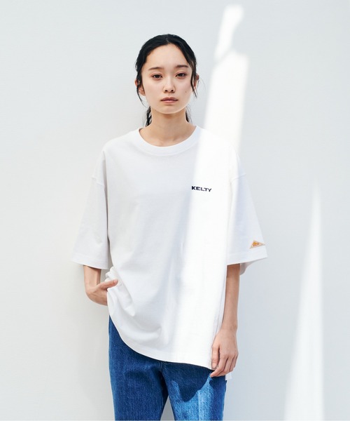 KELTY(ケルティ)の「ケルティ ロゴS/Sティーシャツ(Tシャツ/カットソー・レディース・ホワイト/ブラック/ネイビー/ベージュ/ヘザーグレー・M/L/S/XL)」の11枚目の写真
