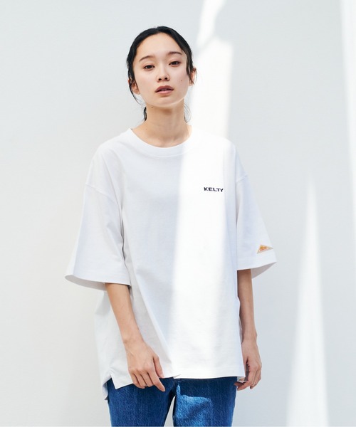 KELTY(ケルティ)の「ケルティ ロゴS/Sティーシャツ(Tシャツ/カットソー・レディース・ホワイト/ブラック/ネイビー/ベージュ/ヘザーグレー・M/L/S/XL)」の12枚目の写真