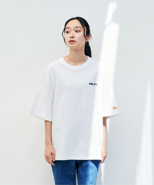 KELTY(ケルティ)の「ケルティ ロゴS/Sティーシャツ(Tシャツ/カットソー・レディース・ホワイト/ブラック/ネイビー/ベージュ/ヘザーグレー・M/L/S/XL)」の13枚目の写真